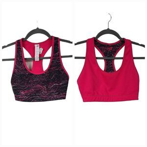 New Balance REVERSIBLE Black Printed Non-Wired Non Padded Sports Bra Racerback